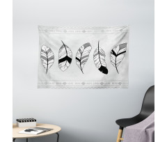 Doodle Triangle Wide Tapestry