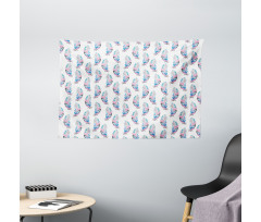 Grungy Boho Animal Wide Tapestry