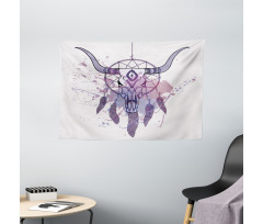 Dreamcatcher in Watercolor Wide Tapestry