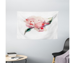 Watercolor Penoies Nature Wide Tapestry