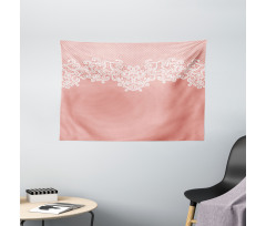 Floral Wedding Theme Wide Tapestry