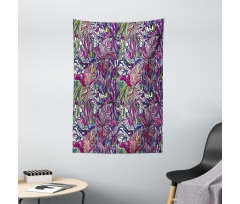 Tropical Jungle Bouquet Tapestry