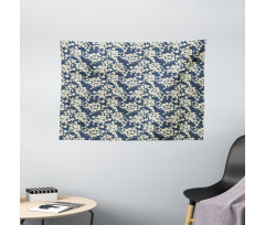 Vibrant Little Blooms Wide Tapestry