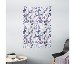 Butterflies and Swirls Tapestry