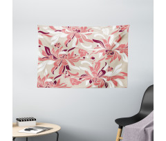 Pastel Florets Wide Tapestry