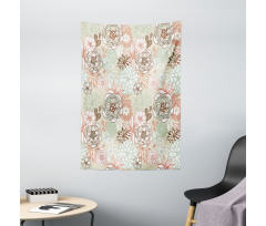 Romantic Wildflowers Tapestry