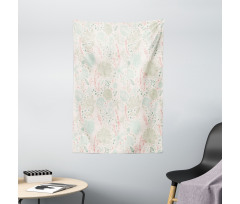 Soft Toned Nature Theme Tapestry