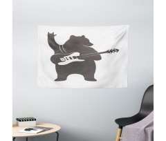 Music Guitar Rock 'n' Roll Wide Tapestry