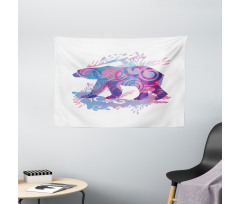 Abstract Fantasy Wide Tapestry