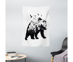 Wildlife Mammal Silhouette Tapestry