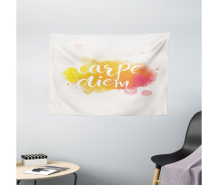 Carpe Diem Art Wide Tapestry