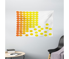 Ombre Dots Wide Tapestry