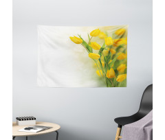 Romantic Tulips Wide Tapestry