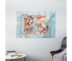 ABC Design Ocean Theme Wide Tapestry