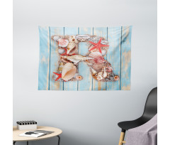 Tropic Animal Alphabet Wide Tapestry