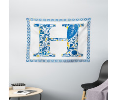 Azulejo Frame Wide Tapestry