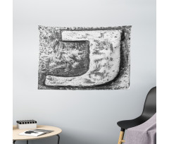 Majuscule Royal Styled Wide Tapestry