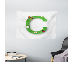 C with Grass Greenland Wide Tapestry