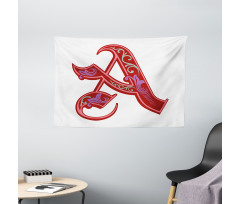 Classic Ornate Initial Wide Tapestry