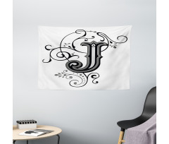 Noble Royal Initials J Wide Tapestry