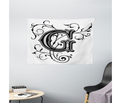 G Font Wide Tapestry