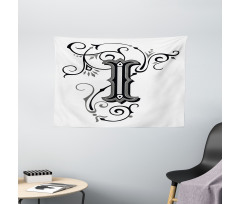 Capitalized Abstract I Wide Tapestry