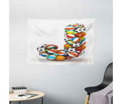 Sporting Theme J Wide Tapestry