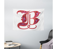 Gothic Abstract B Sign Wide Tapestry