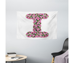 Blossoming Bouquet Wide Tapestry