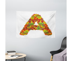 Autumn Themed Capital Wide Tapestry