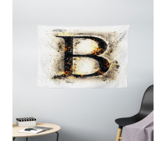 Language in Flames Wide Tapestry