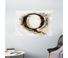Words on Fire Theme Wide Tapestry
