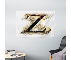 Capital Z Character Wide Tapestry