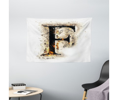 Aflame F Latin Wide Tapestry