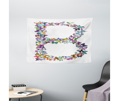 Beauty Fragility Theme Wide Tapestry