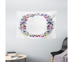 ABC of Summer Nature Wide Tapestry