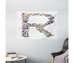 Butterfly Composition Wide Tapestry