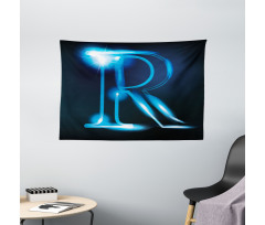 Futuristic Design R Wide Tapestry