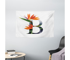 Bird of Paradise B Wide Tapestry