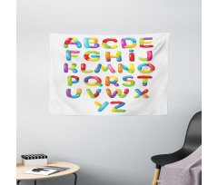 Cheerful Kids Design Wide Tapestry