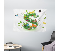 Healthy Green Leaves S Wide Tapestry