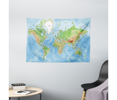 Topographic Education Wide Tapestry