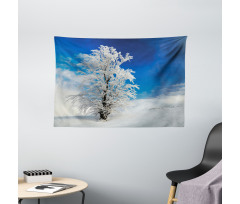 Lonely Tree Rural Land Wide Tapestry