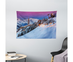 Majestic Sunrice Ski Wide Tapestry