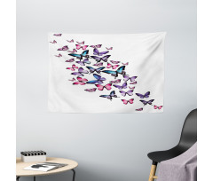 Many Butterflies Wide Tapestry
