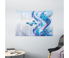 Magic Butterfly Wide Tapestry