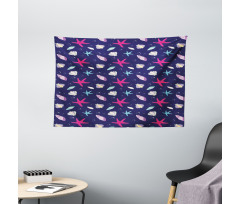 Nautical Life Wide Tapestry
