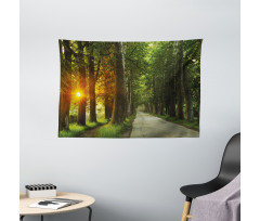 Fresh Morning Scenery Wide Tapestry