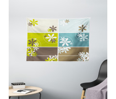 Spring Inspired Blossoms Wide Tapestry