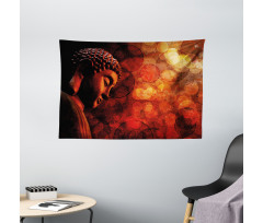 Eastern Ancient Asian Figure Wide Tapestry